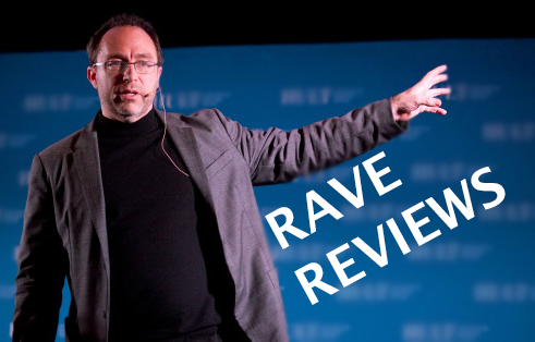 <p>Rave Reviews for Jimmy Wales</p>