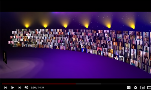 <p>Virtual Programming: Over 17,500 singers aged 5 to 88 from 129 Countries joined Eric Whitacre’s Virtual Choir 6: “Sing Gently” premiere</p>