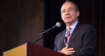 <p>Felipe Calderon is a go-to voice on sustainability and climate change</p>