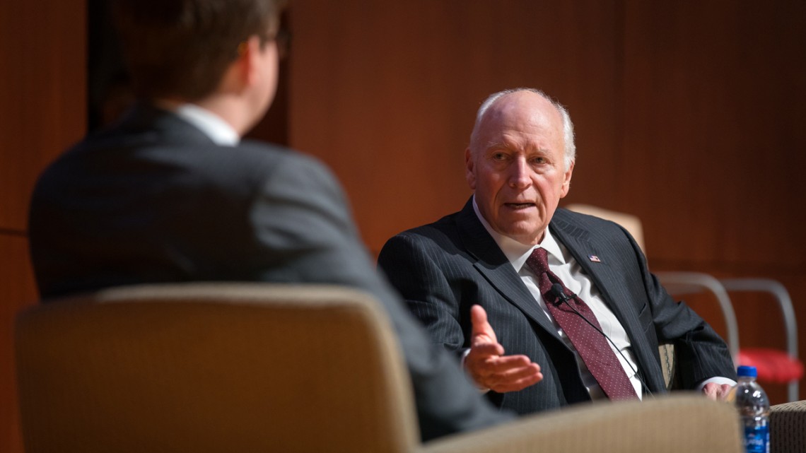 <p>Dick Cheney is a leading voice on foreign affairs </p>